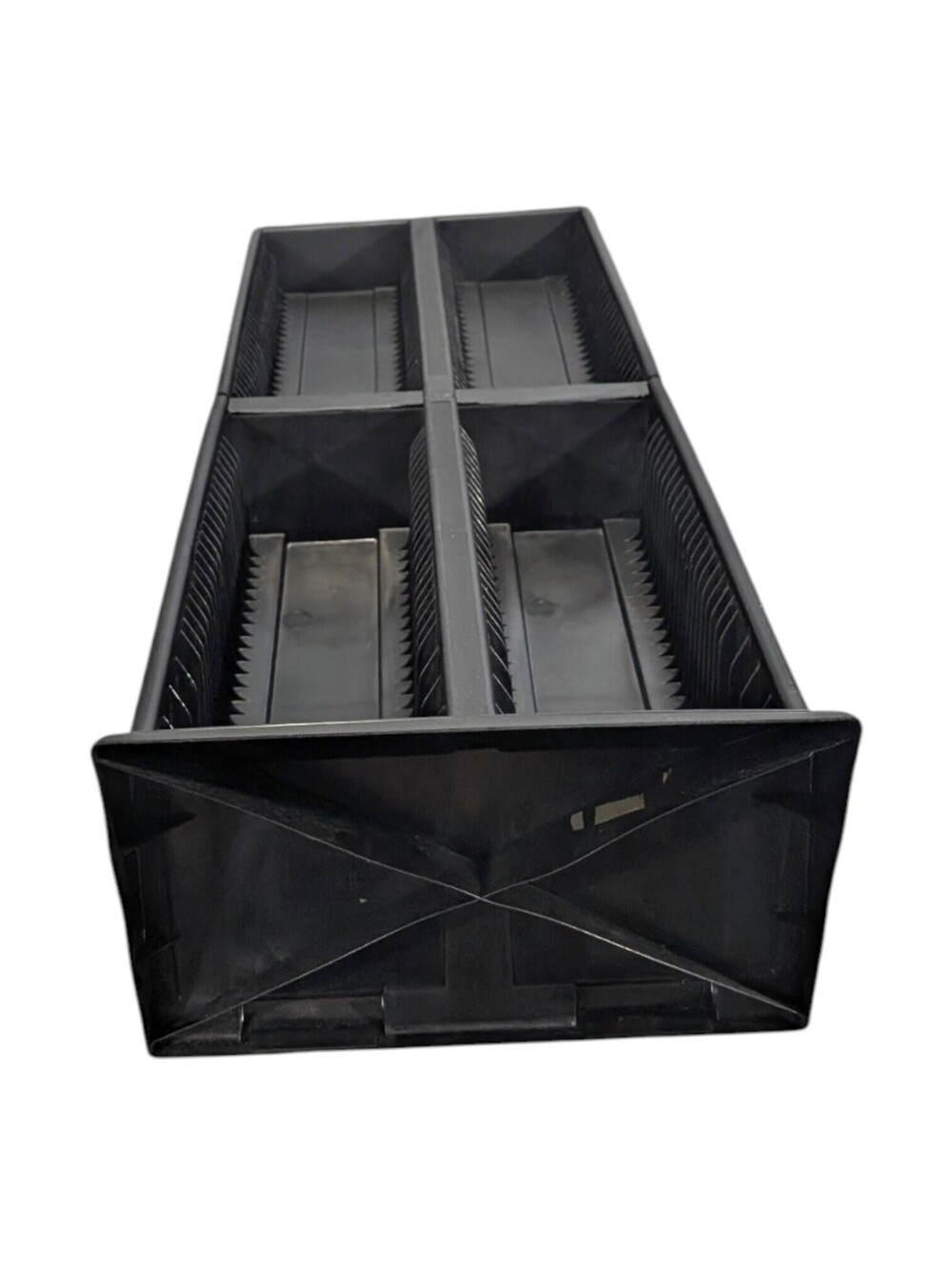 Vintage Alpha Fellowes 120 CD Capacity Twin Tower Storage Rack Black Retro - Picture 7 of 8